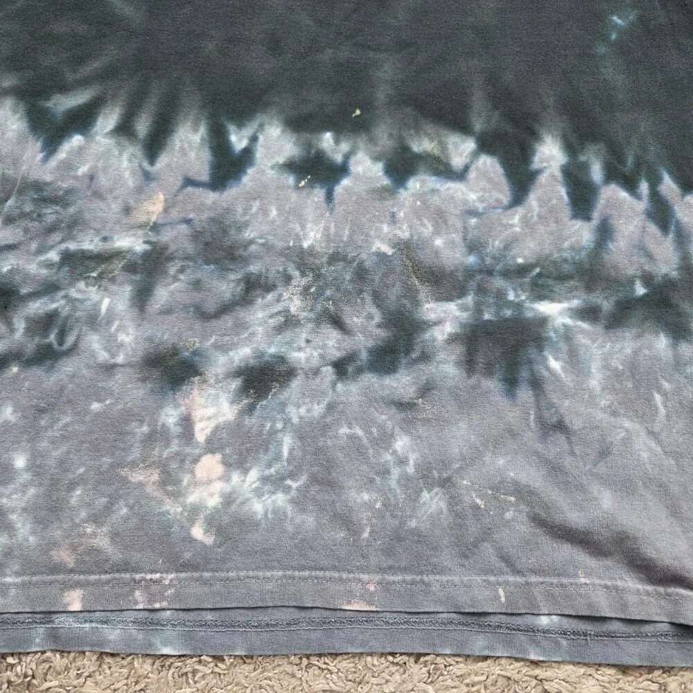 The Beatles Abbey Road T Shirt Mens XL Tye Dye Short Sleeve Liquid Blue
